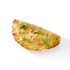 Traditional Italian Whole Calzone Pizza or Kalzone Cutout