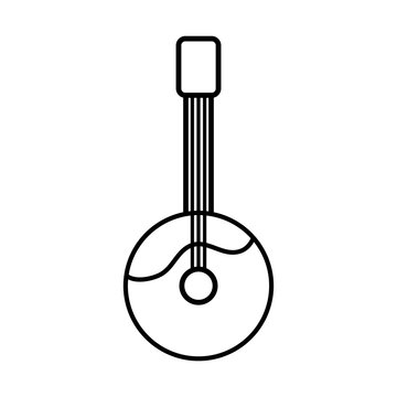 recommend clip art: Mongol warrior line icon musical instrument