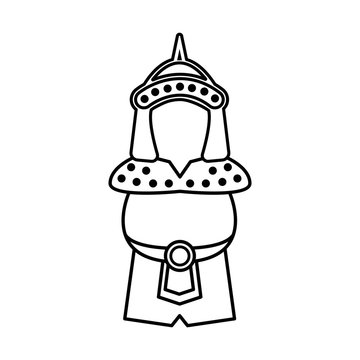 recommend clip art: Mongol warrior line icon protection