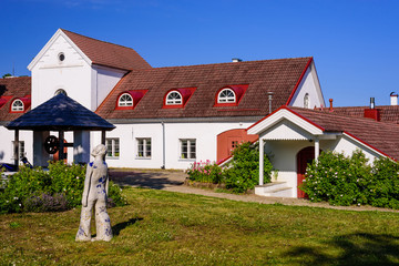 Sightseeing of Estonia. Sagadi manor museum in Lahemaa National Park.