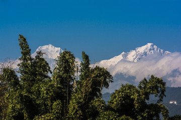 Beautiful mountain view from capital city Kathmandu, Nepal