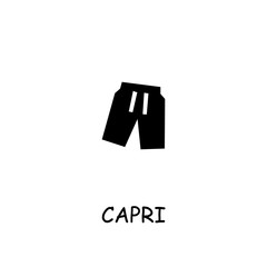 Capri flat vector icon