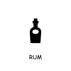Rum flat vector icon