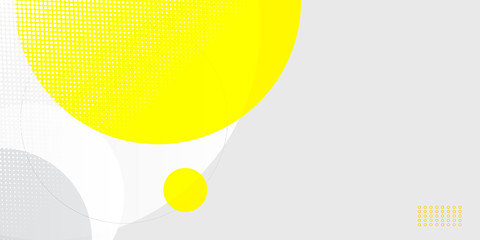 Fresh yellow white abstract background geometry shine and layer element vector for presentation design. 