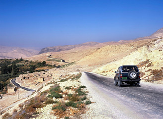 Fototapeta na wymiar Part of the Kings Highway in Jordan