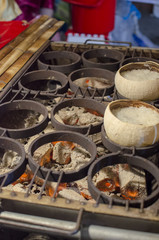 food on grill