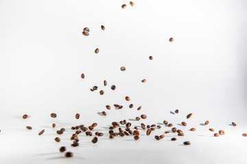 coffee fly on white background