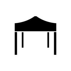 Tent icon, logo isolated on white background