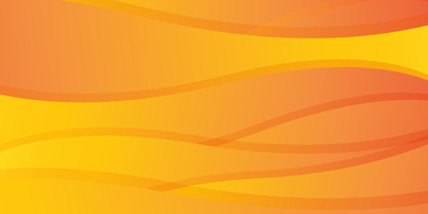 Gradient geometric shape orange wave dynamic background with dynamic circle curve line abstract