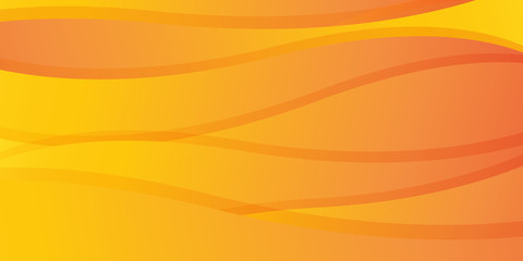 Gradient geometric shape orange wave dynamic background with dynamic circle curve line abstract