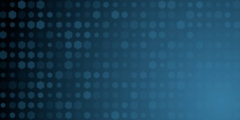  Hexagonal blue technology dark grey, black background texture, 3d illustration, 3d rendering 