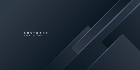 Modern minimalist black abstract presentation background with light shiny line stripe. Technology modern background.