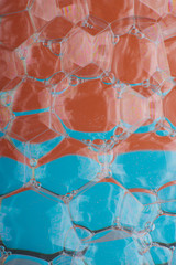 abstract colored background of soap bubbles