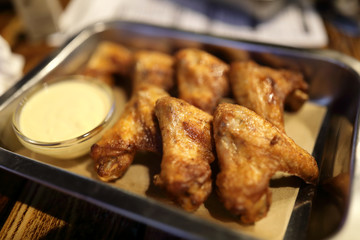 Grilled chicken wings