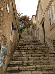 Dubrovnik, Croatia, Views of the city in cloudy weather.