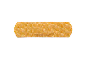 Medical plaster isolated on a white background