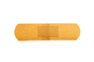 Medical plaster isolated on a white background