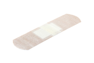 Medical plaster isolated on a white background