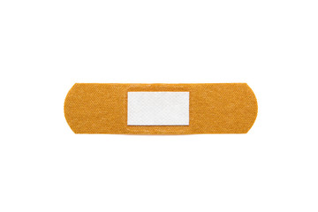 Medical plaster isolated on a white background