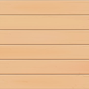 Realistic wooden background made of light wood boards.