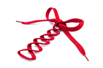 Fototapeta premium Shoe laces isolated on white background