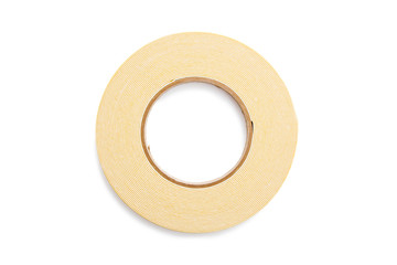 Double sided tape isolated on white