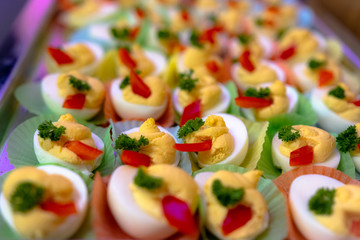 Deviled Eggs Platter is a delicious addition to any gathering. A traditional party favorite.