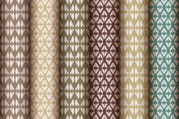 vintage style of pattern collection design