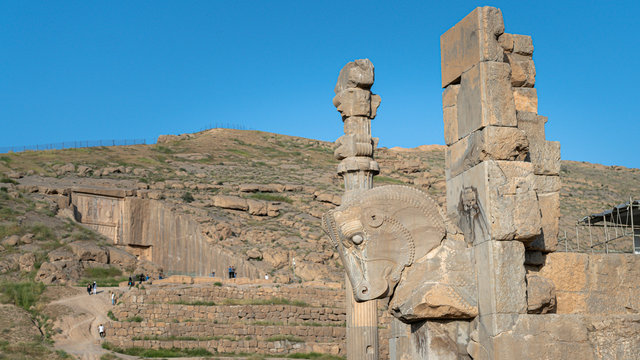 Historical city of Persapolis in Shiraz, Iran