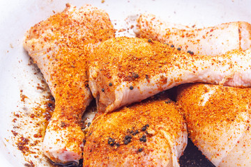 chicken in soy sauce and spicy spices