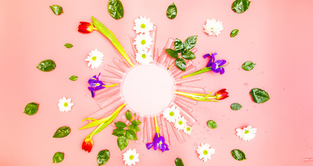 Spring frame with copy space