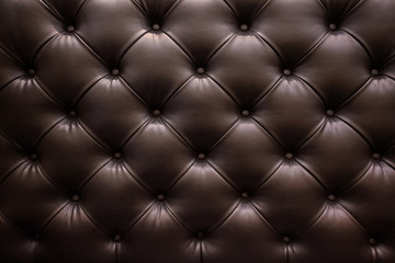 Brown luxury leather sofa textured background