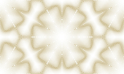 Abstract pattern of many dots on a white background.
