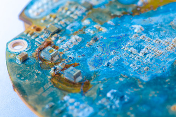 Water damaged electronic