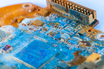 Water damaged electronic