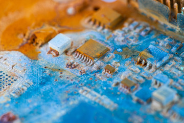 Water damaged electronic