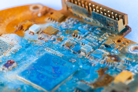 Water damaged electronic