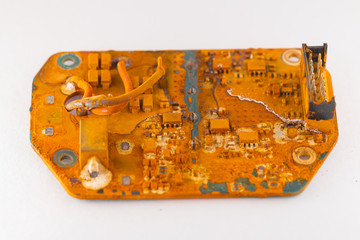 Water damaged electronic