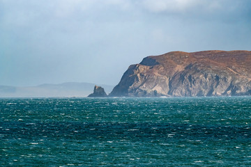 View of Dunaff Head in County Donegal - Ireland