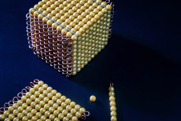 montessori golden material mathematics number decimal system number unit ten hundred and one thousand