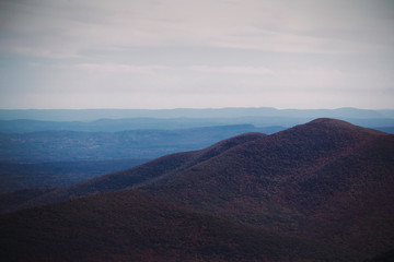 Purple Sunset Catskills Mountains Fall Foliage Hike