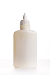 Plastic bottle of household cleaning product isolated on a white background. cosmetic product. House cleaning