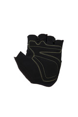Fingerless glove in black and yellow color for Cycling