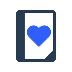 Valentines contact book icon