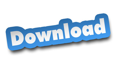 download concept 3d illustration isolated