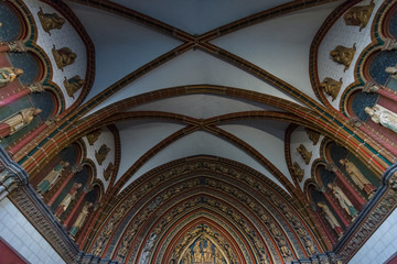 Detail of a interior of Basilica of St. Servatius. Maastricht. The Netherlands.
