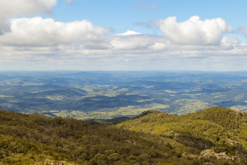 Fototapeta na wymiar View of the valley on the way to the Itambe Peak, Minas Gerais, Brazil