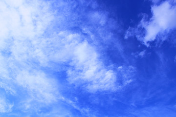 Beautiful cirrus cumulus clouds. Background. Scenery.