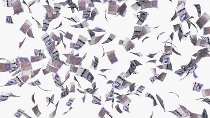 falling money rain concept illustration