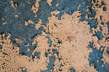 peeling paint on a wall